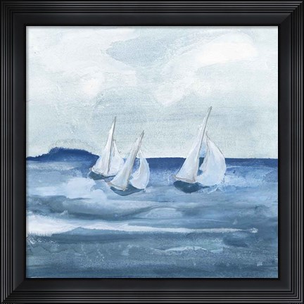 Framed Sailboats VIII Print