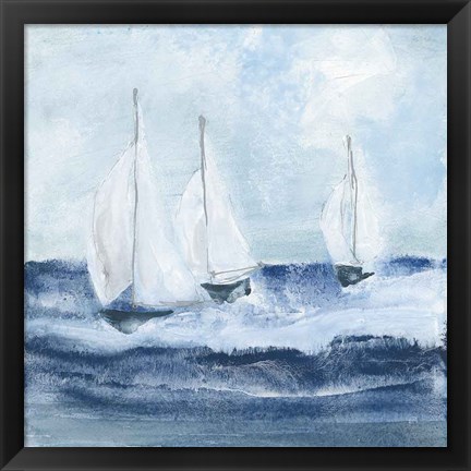 Framed Sailboats VII Print