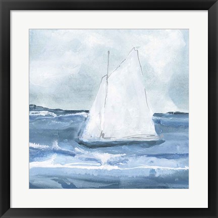 Framed Sailboats IV Print