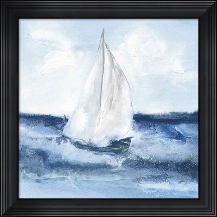 Framed Sailboats II Print