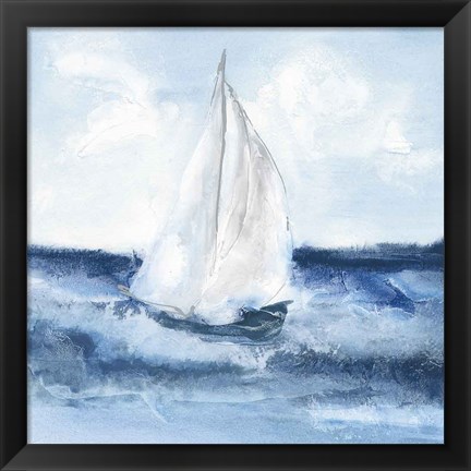 Framed Sailboats II Print