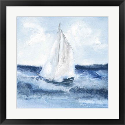 Framed Sailboats II Print