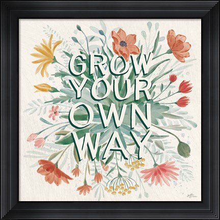 Framed Wildflower Vibes IV Print
