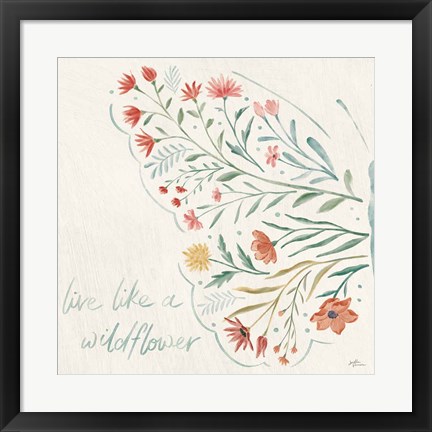 Framed Wildflower Vibes VI Print