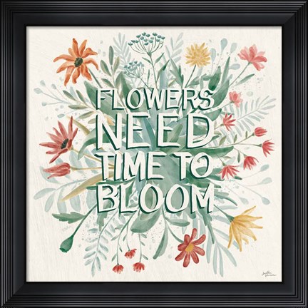 Framed Wildflower Vibes V Print