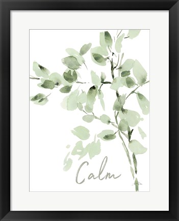 Framed Cascading Branches II Calm Print