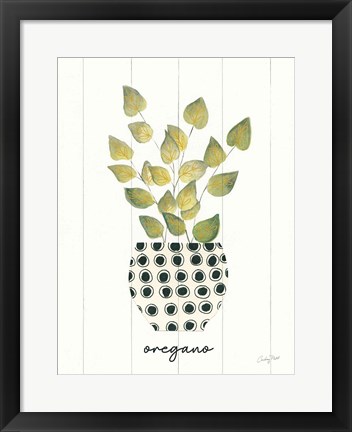 Framed Herb Garden VIII Print