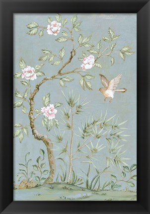 Framed Spring Mural II Blue Print