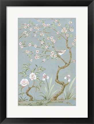 Framed Spring Mural I Blue Print