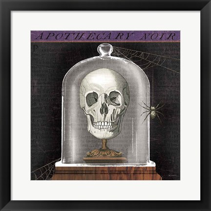 Framed Apothecary Noir III Print