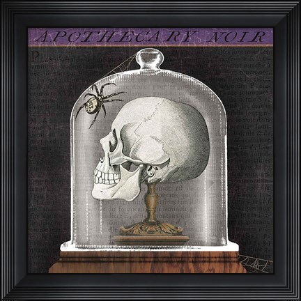 Framed Apothecary Noir II Print