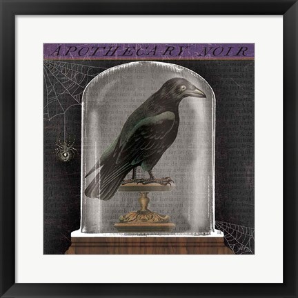 Framed Apothecary Noir I Print