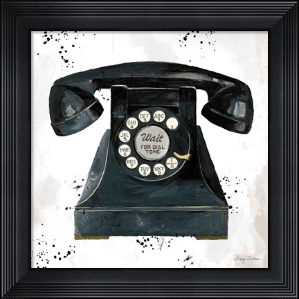 Framed Graffiti Telephone Print