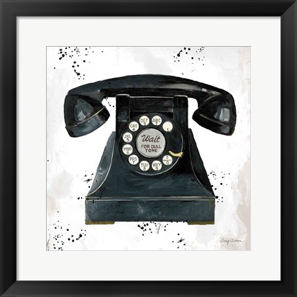 Framed Graffiti Telephone Print