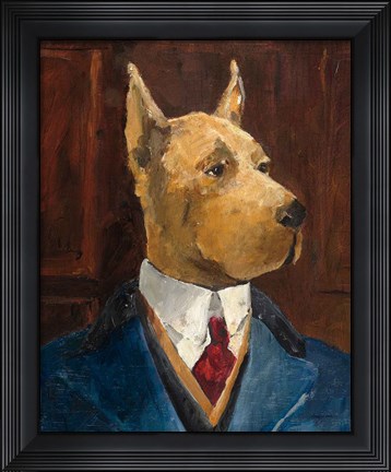 Framed Inspector Dogleash Crop Print