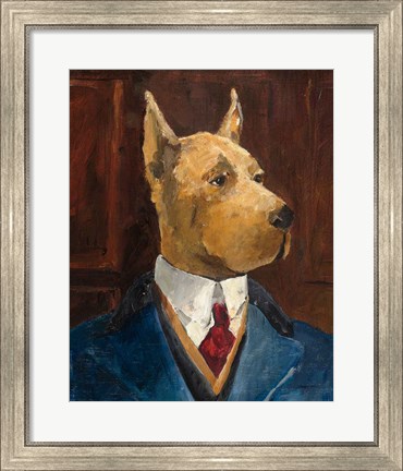 Framed Inspector Dogleash Crop Print
