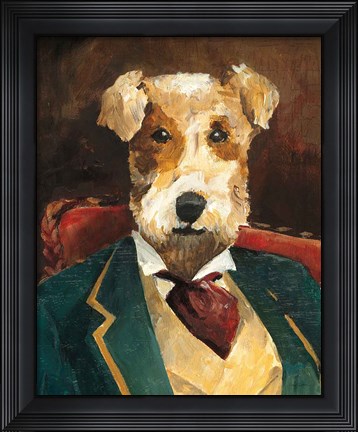 Framed Edgar Allen Paw Crop Print