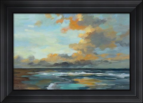 Framed Oceanside Sunset Print