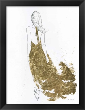 Framed Gold Dress II Print