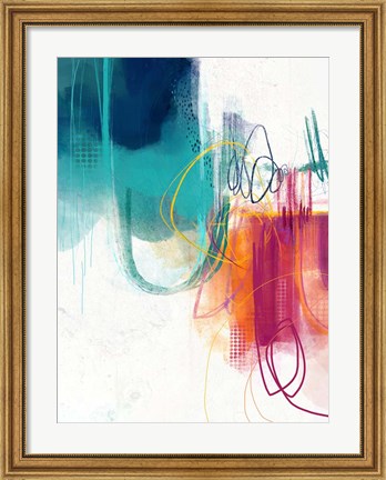 Framed Turquoise No. 1 Print