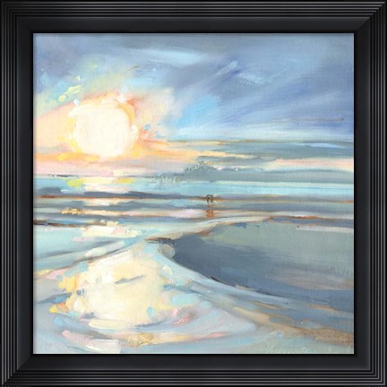 Framed Eastern Lake Sunset Print