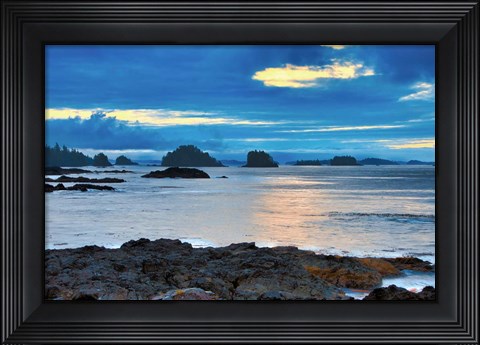 Framed Island at Sunrise Print