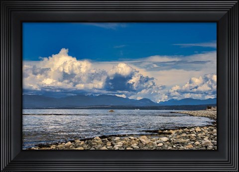 Framed View From The Beach Print