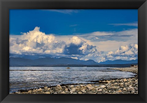 Framed View From The Beach Print