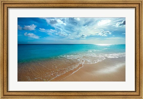Framed Turquoise Tranquility Print