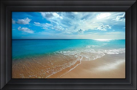Framed Turquoise Tranquility Print