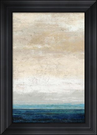 Framed Blue Bands Print