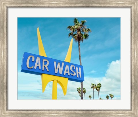 Framed 5 Points Car wash Print