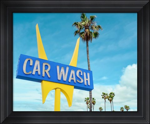 Framed 5 Points Car wash Print