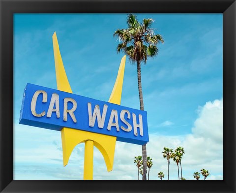 Framed 5 Points Car wash Print