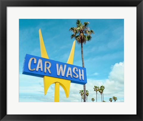 Framed 5 Points Car wash Print