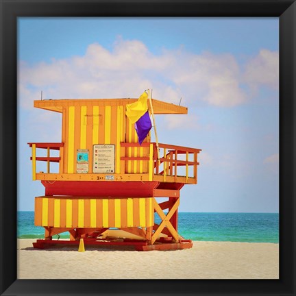 Framed Lifeguard Station Print