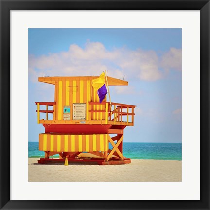 Framed Lifeguard Station Print