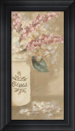 Framed Blessed Flowers Print