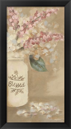 Framed Blessed Flowers Print