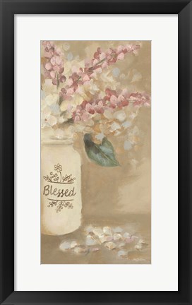 Framed Blessed Flowers Print