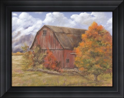 Framed Autumn Barn Print