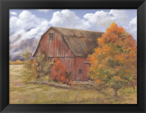 Framed Autumn Barn Print