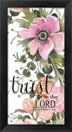 Framed Trust in the Lord Print