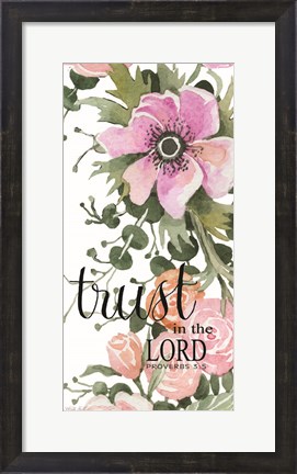 Framed Trust in the Lord Print