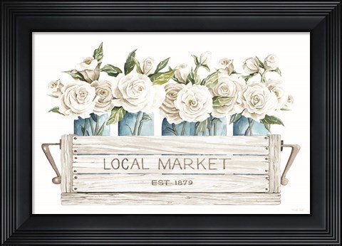 Framed Local Market Flowers Print