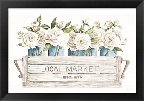 Framed Local Market Flowers Print