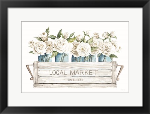 Framed Local Market Flowers Print