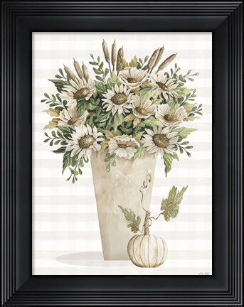 Framed Fall Sunflowers IV Print