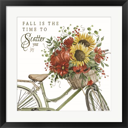 Framed Fall is the Time to Scatter Your Joy Print