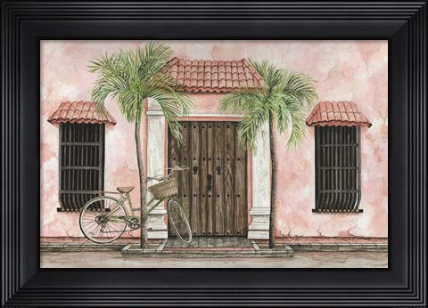 Framed Palms and Bike Print